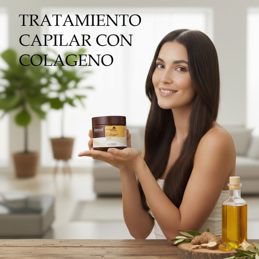 Tratamiento Capilar de Colágeno. Repara y combate el Frizz en 10 Minutos